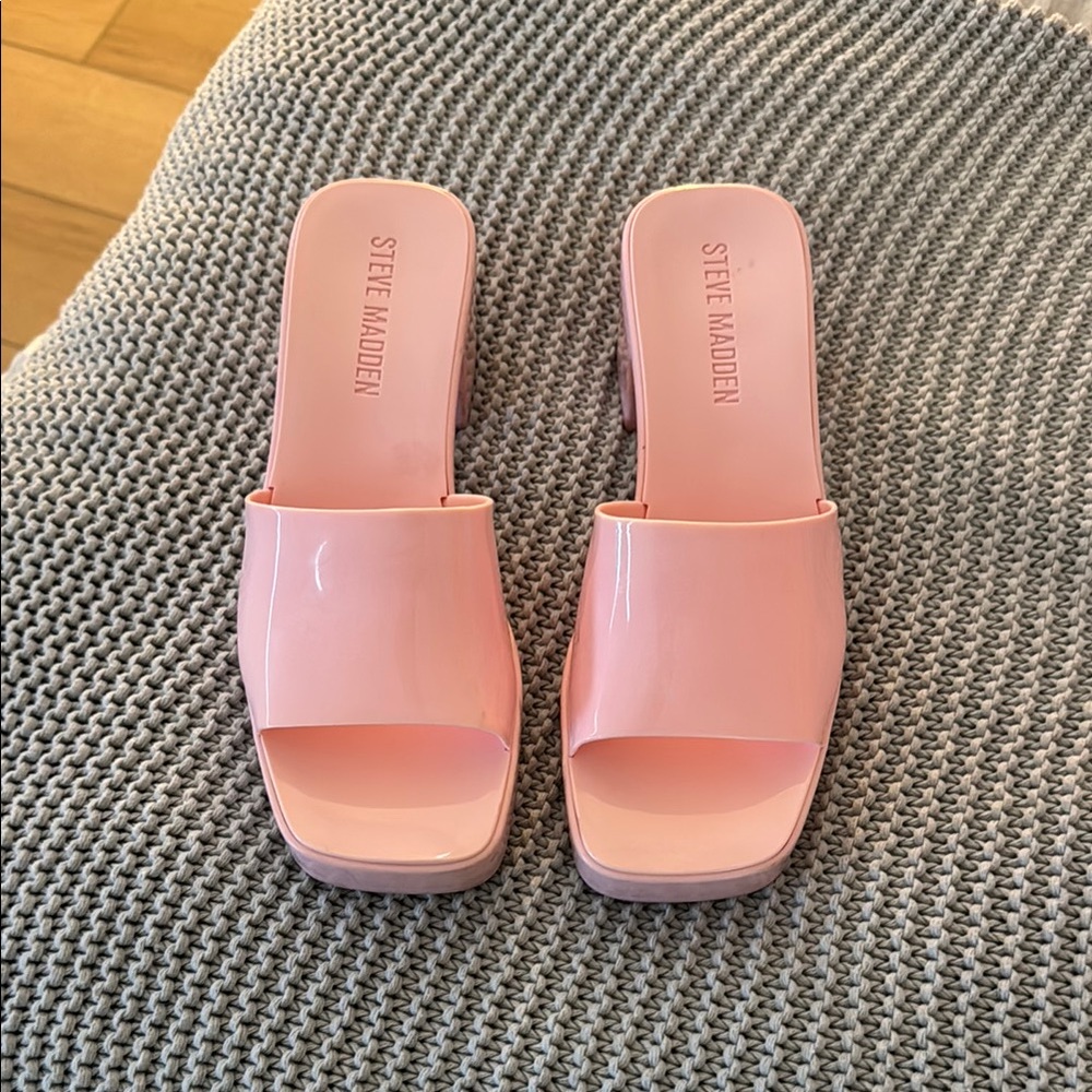 Steve Madden Pink Mules